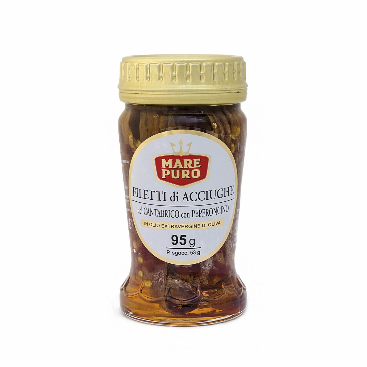 Cantabrian Sea Anchovy Fillets with Chili Pepper in Olive Oil 95 Grams