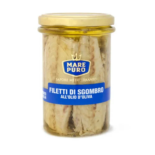 FILETTI DI SGOMBRO IN OLIO D'OLIVA GRAMMI 300