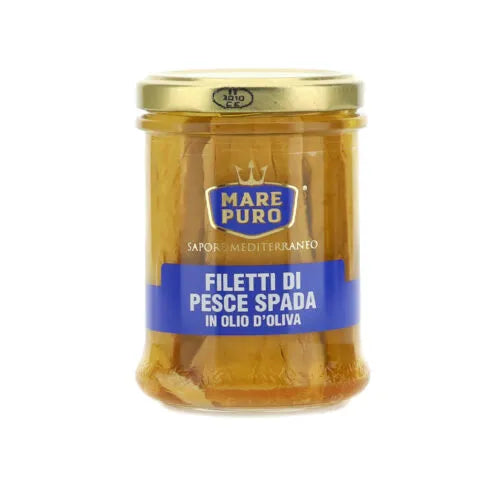 FILETTI DI PESCE SPADA IN OLIO D'OLIVA 190 Grammi - TONNOMAREMIO