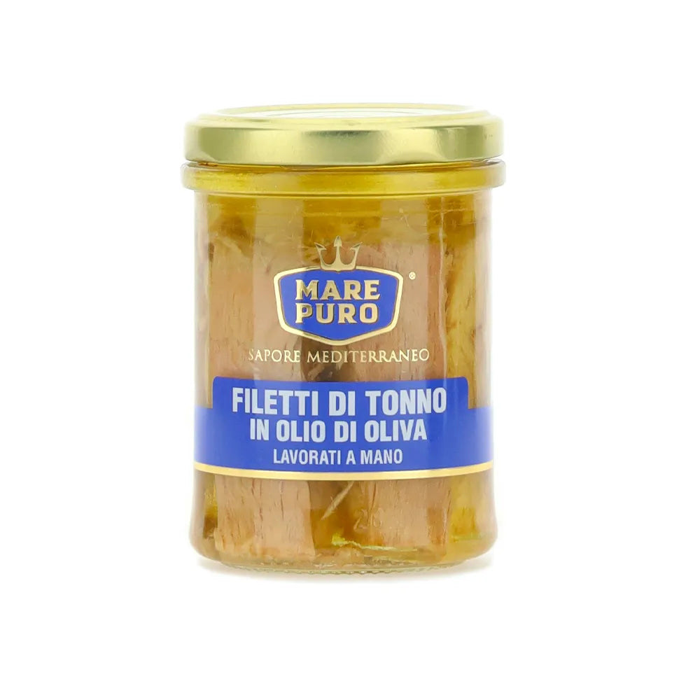 Filetti Di Tonno All’olio Di Oliva 180g Lavorati A Mano